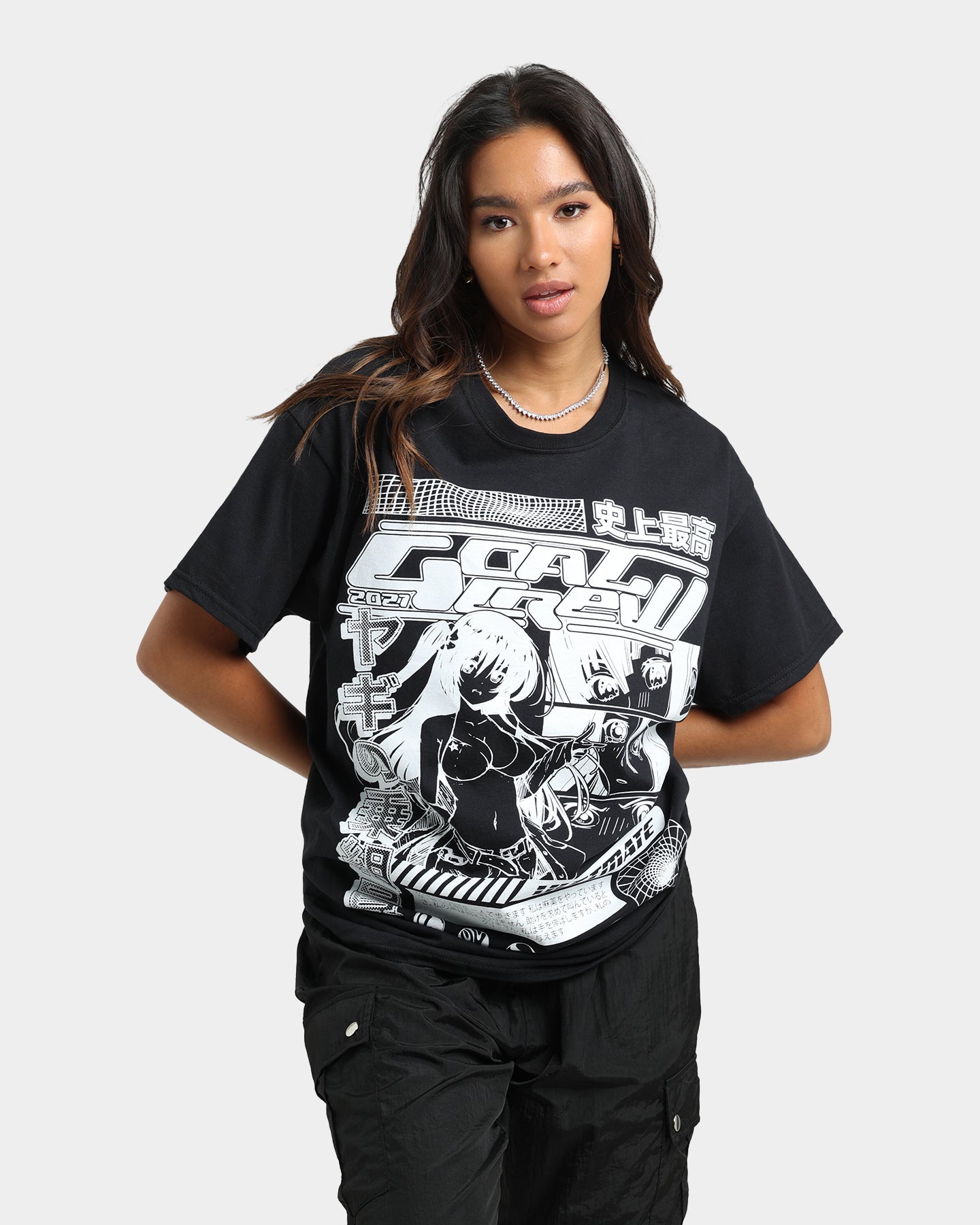 Goat Crew Original Anime Vintage T-Shirt Off Black Style001
