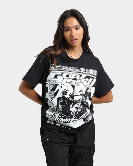 Goat Crew Original Anime Vintage T-Shirt Off Black Style001