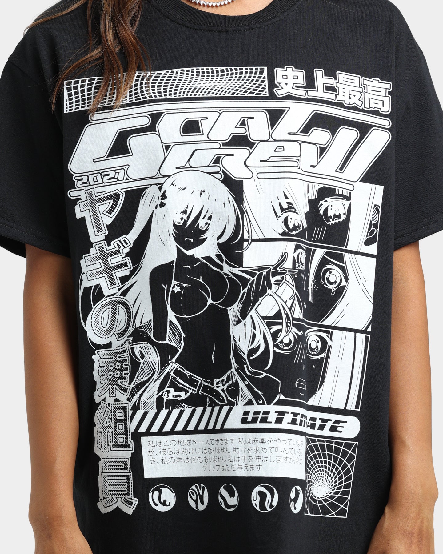 Goat Crew Original Anime Vintage T-Shirt Off Black Style001
