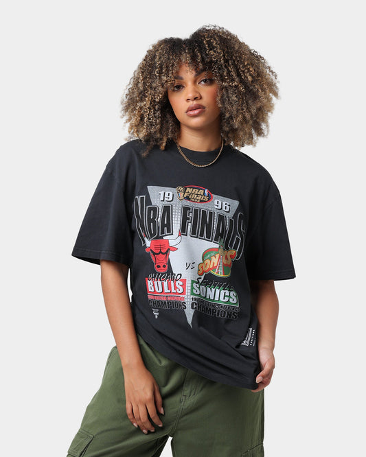 Mitchell & Ness Chicago Bulls NBA Finals 1996 T-Shirt Black Style001