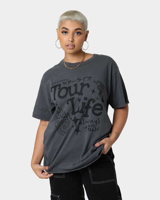 Goat Crew Tourlife T-Shirt Off Black Style001