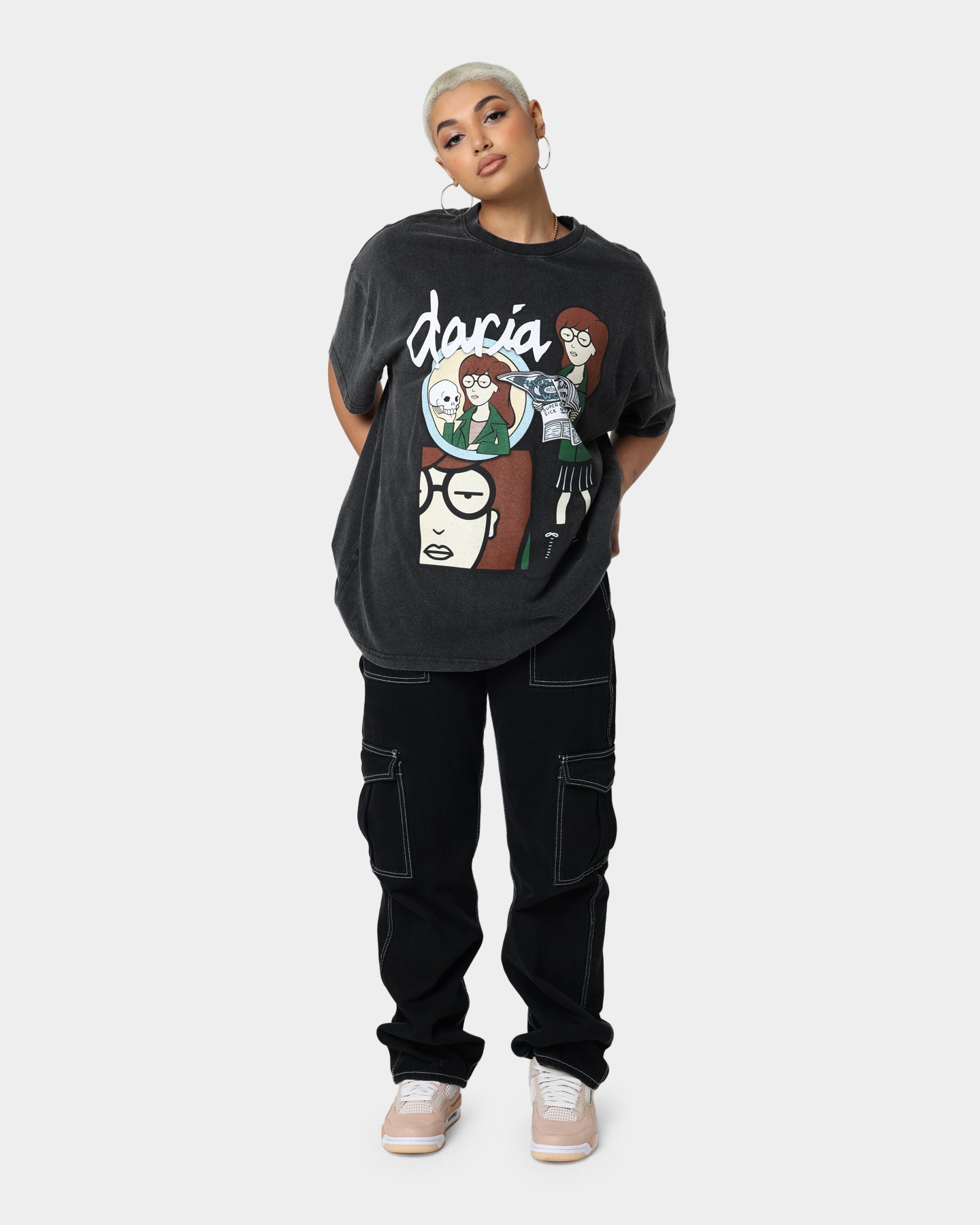 American Thrift X Daria Daria Premium Vintage T-Shirt Vintage Black Style001