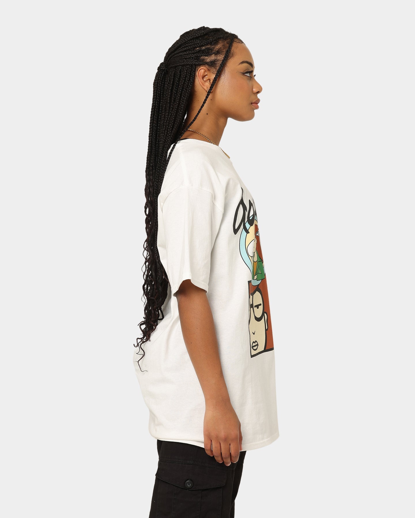 American Thrift X Daria Daria Premium Vintage T-Shirt White Style001