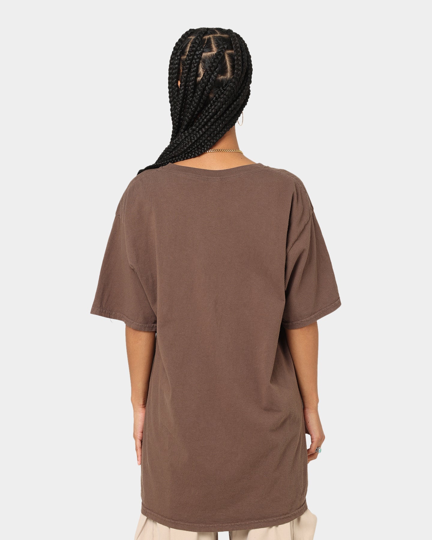 American Thrift X Daria Sick Sad World T-Shirt Brown Style001