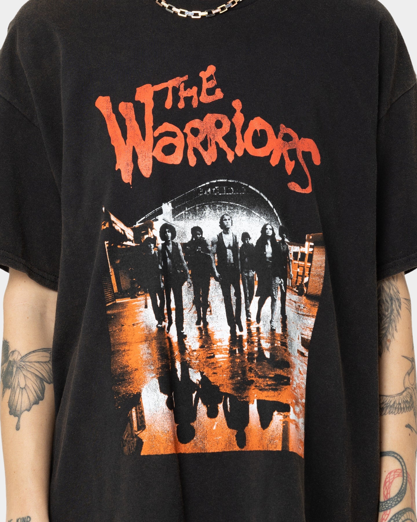 American Thrift X The Warriors The Warriors Vintage T-Shirt Black Wash Style001