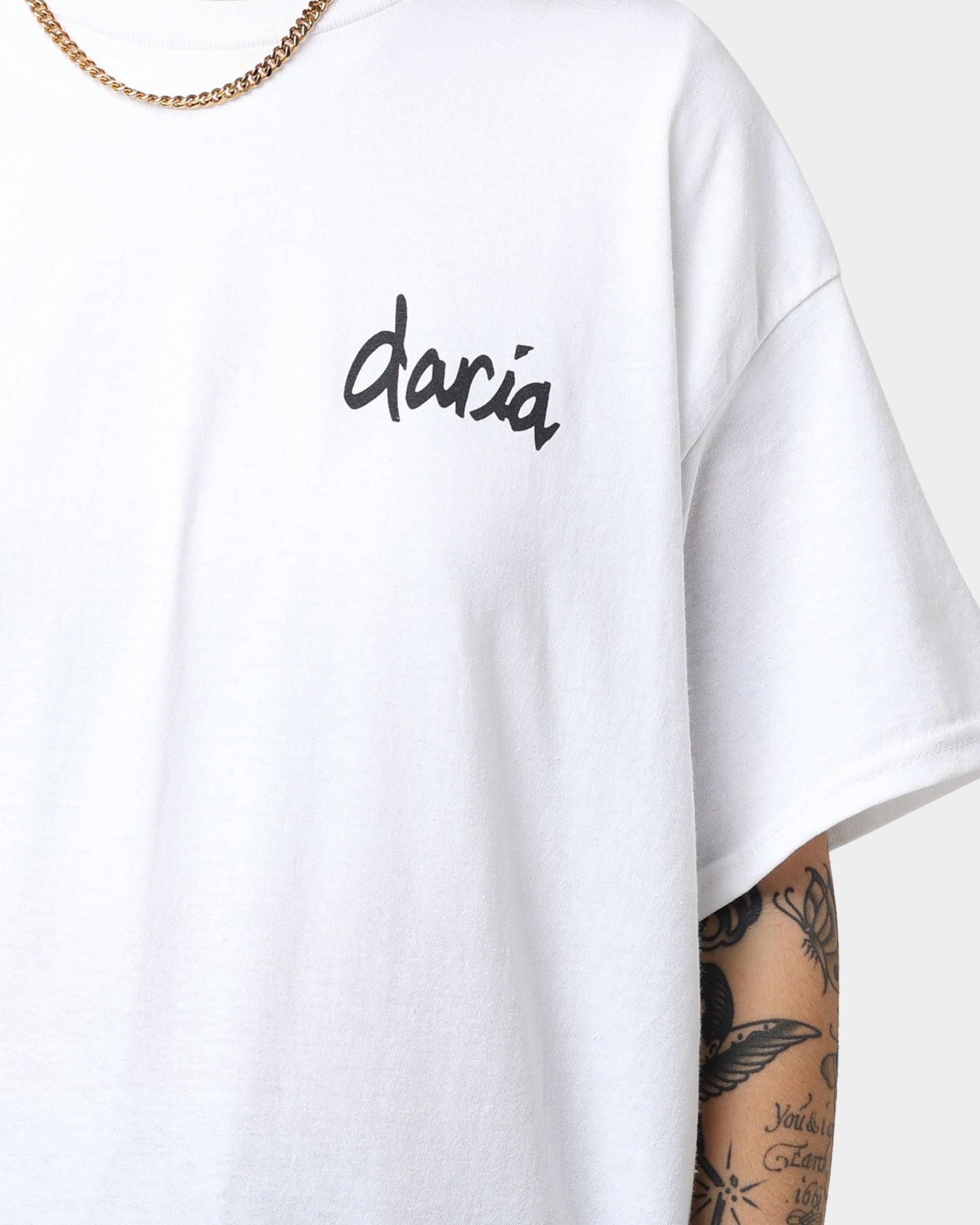 American Thrift X Daria Pocket T-Shirt White Style001