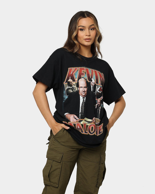 American Thrift X The Office Kevin Malone Vintage T-Shirt Black Style001