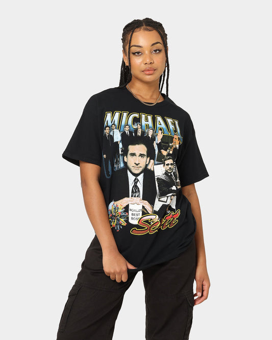 American Thrift X The Office Michael Scott Vintage T-Shirt Black Style001