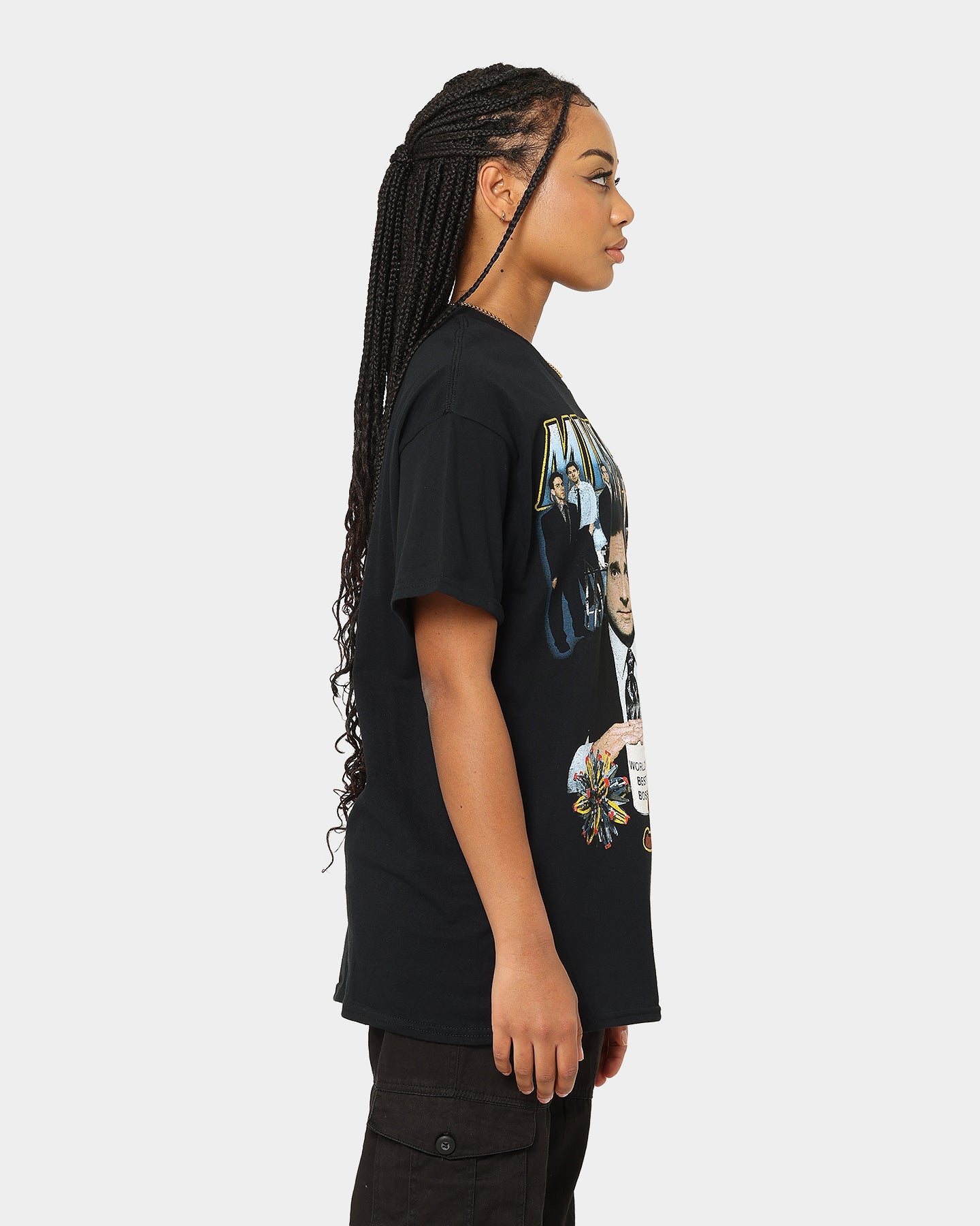 American Thrift X The Office Michael Scott Vintage T-Shirt Black Style001