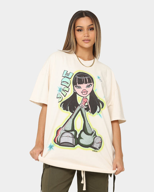American Thrift X Bratz Jade Heavyweight Vintage T-Shirt Off White Style001