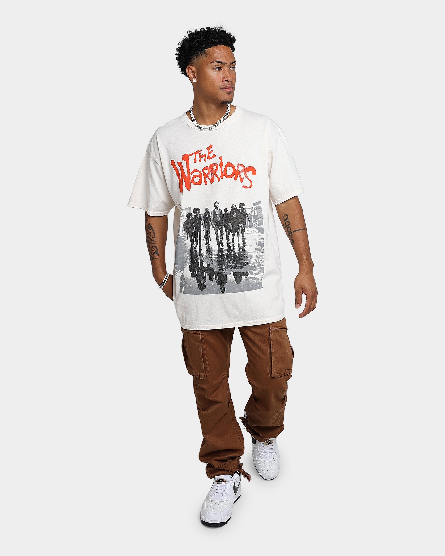 American Thrift X The Warriors Poster T-Shirt Off White