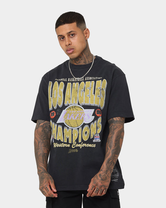Mitchell & Ness Los Angeles Lakers Champions T-Shirt Faded Black
