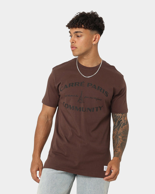 Carr√© Community Vintage T-Shirt Dark Brown