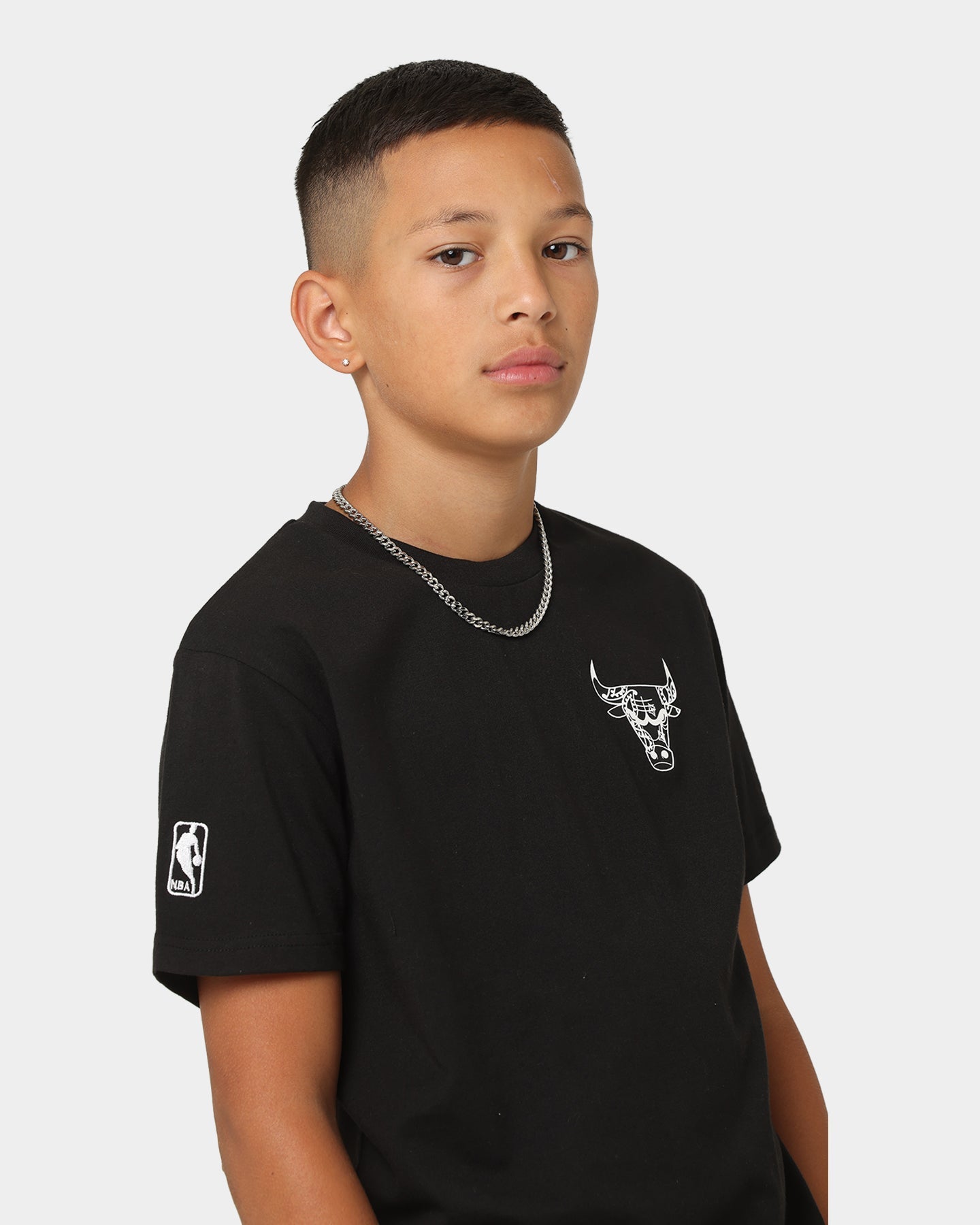 NBA Kids' Chicago Bulls Paisley T-Shirt Black