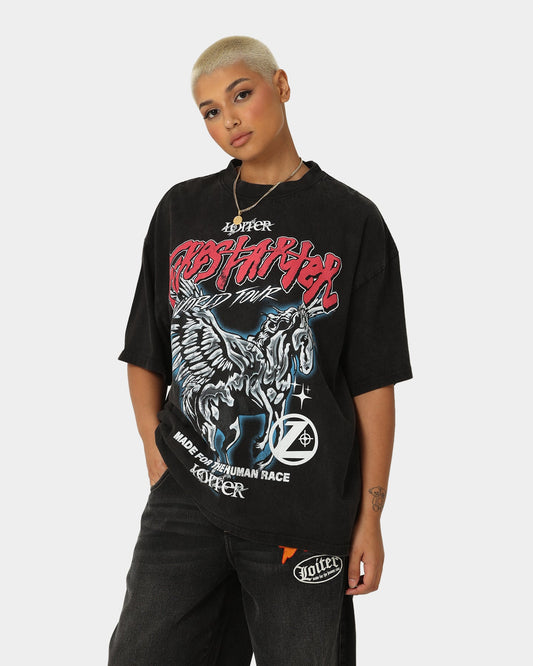 Loiter Firestarter Tour Vintage T-Shirt Vintage Black Style001