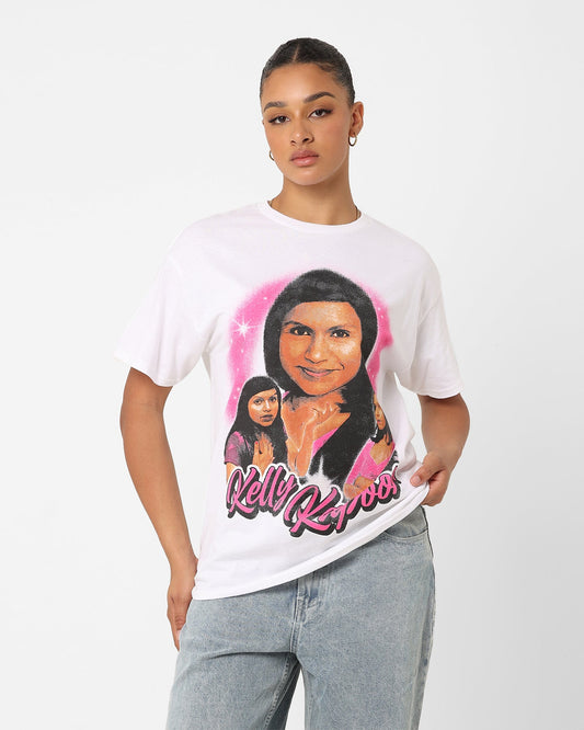 American Thrift X The Office Kelly Kapoor Vintage T-Shirt White Style001