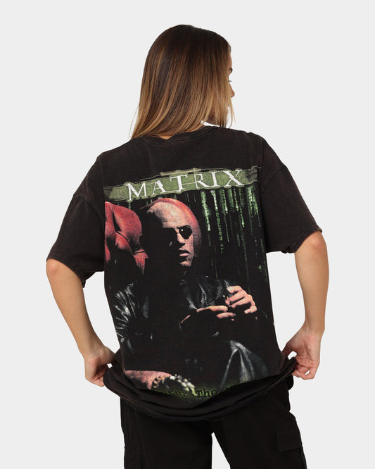 American Thrift X The Matrix Morpheus Vintage T-Shirt Black Wash Style001