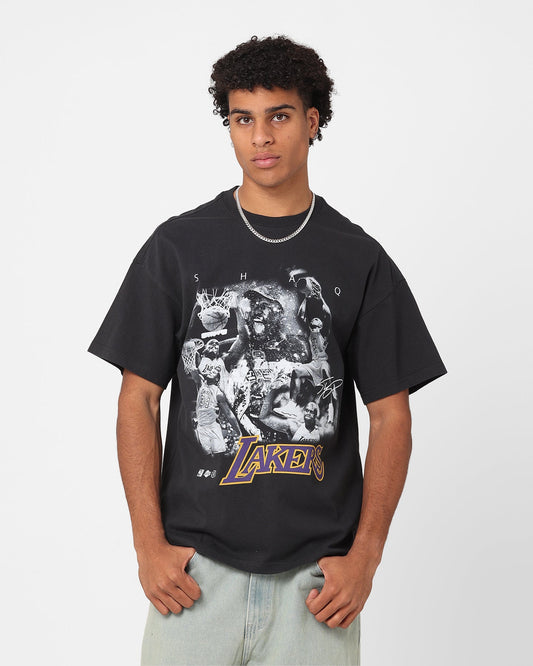 Mitchell & Ness Los Angeles Lakers Shaquille O'Neal Player Photo T-Shirt Faded Black