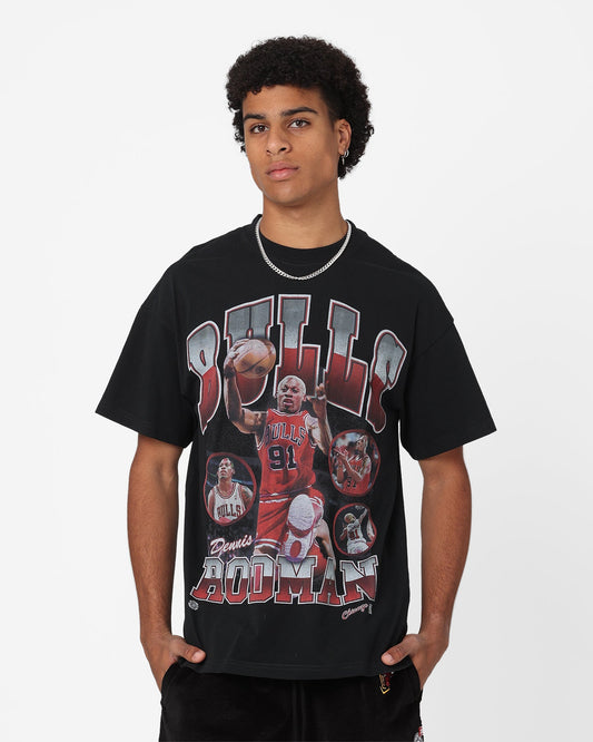 Mitchell & Ness Chicago Bulls Dennis Rodman Photo Player T-Shirt Black