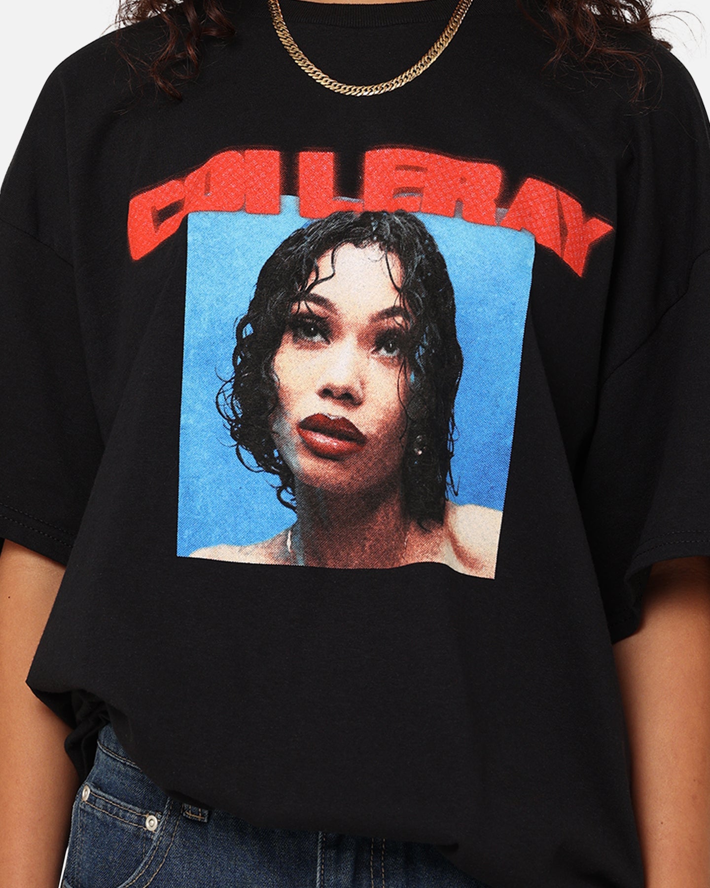 Coi Leray Photographic T-Shirt Black Style001