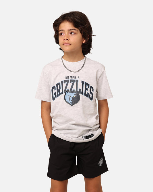 NBA Kids' Memphis Grizzlies Team Arch T-Shirt White Marle