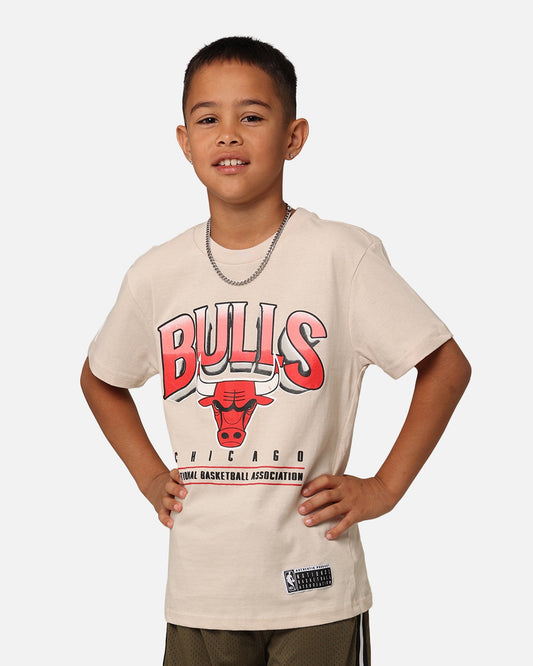 NBA Kids' Chicago Bulls Newark Vintage T-Shirt Light Oat