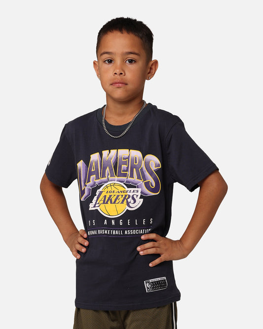NBA Kids' Los Angeles Lakers Newark Vintage T-Shirt Navy