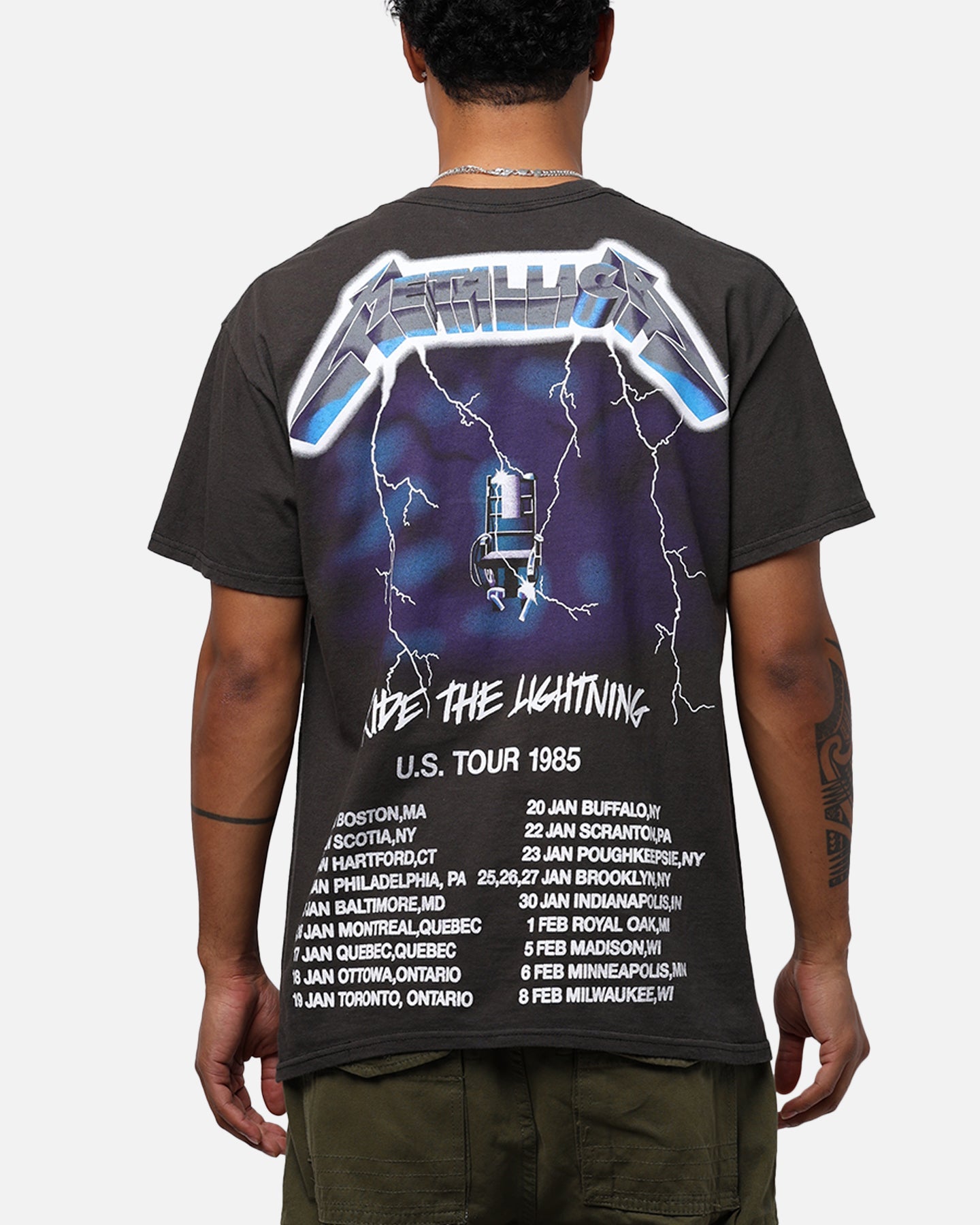 Merch Traffic 1995 Metallica Tour T-Shirt Black