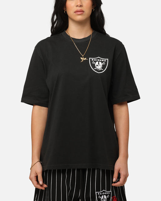 New Era Las Vegas Raiders Washed NBA T-Shirt Black Style001
