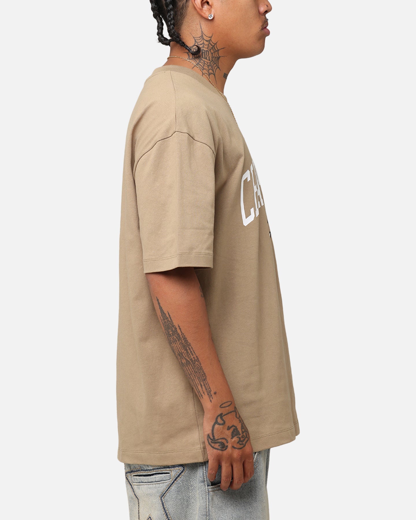 Champion Heritage Varsity Graphic T-Shirt Whole Wheat Khaki