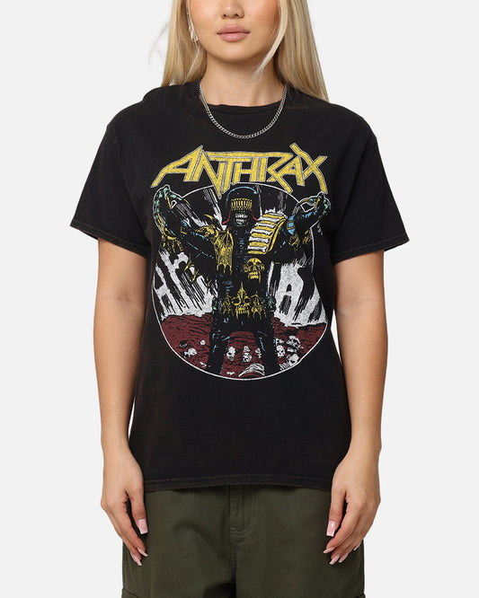 Anthrax ATL World Tour T-Shirt Black Vintage Style001