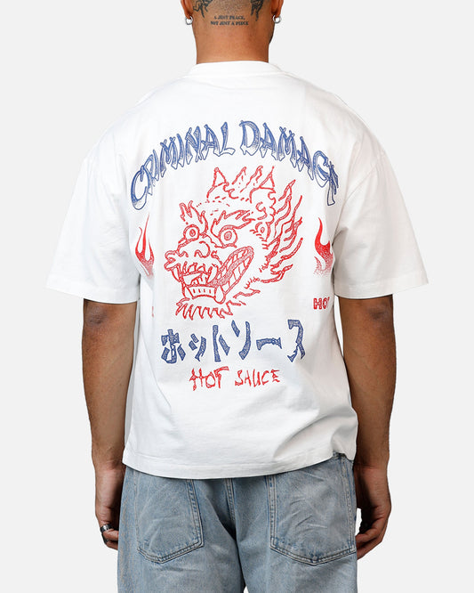 Criminal Damage Hot Sauce T-Shirt Off White
