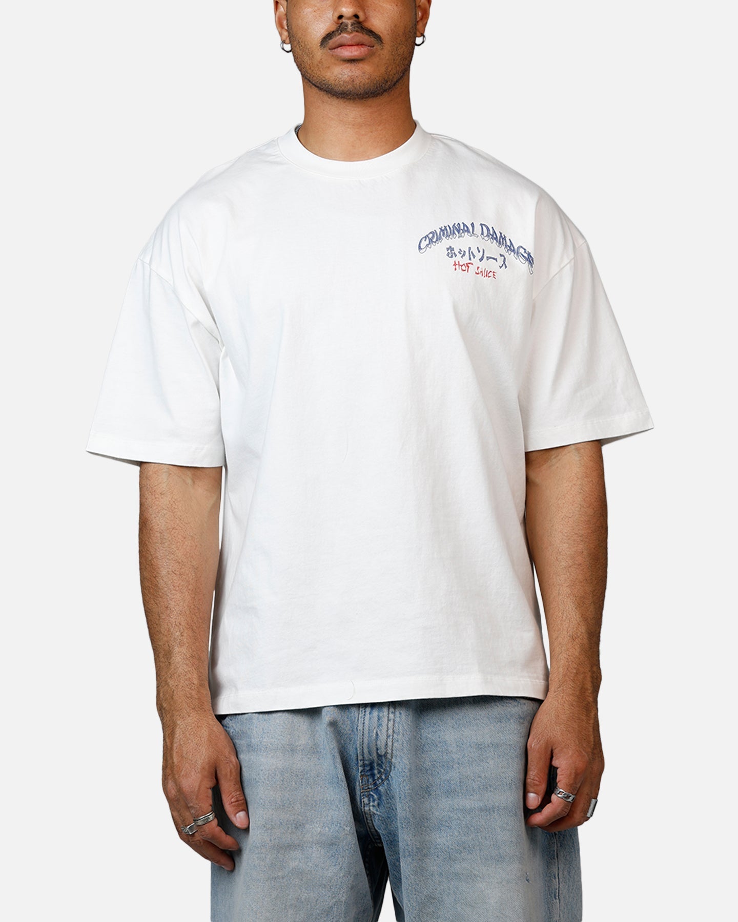 Criminal Damage Hot Sauce T-Shirt Off White
