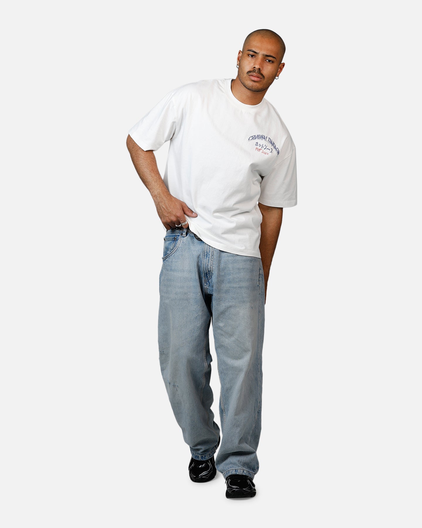 Criminal Damage Hot Sauce T-Shirt Off White