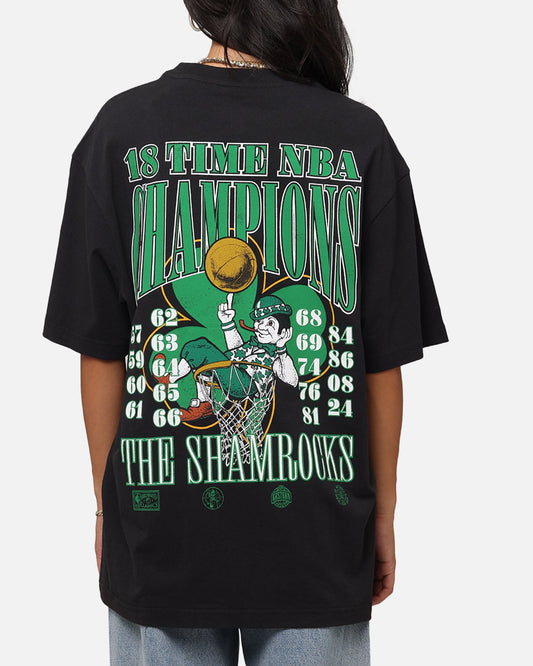 Mitchell & Ness Boston Celtics 18-Time NBA Champions T-Shirt Faded Black Style001