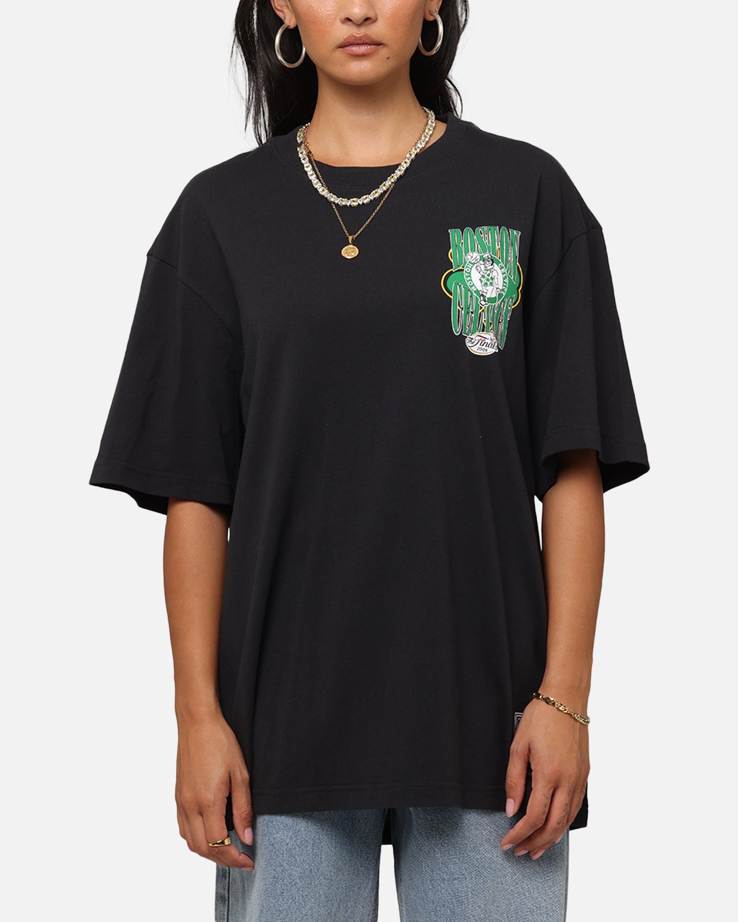 Mitchell & Ness Boston Celtics 18-Time NBA Champions T-Shirt Faded Black Style001
