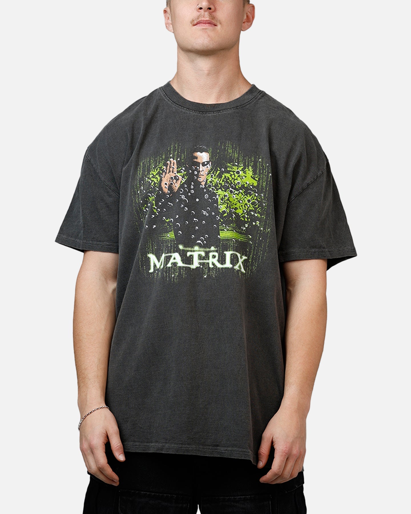 American Thrift X The Matrix Neo Bullets Heavyweight T-Shirt Black