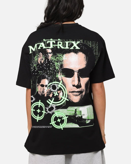 American Thrift X The Matrix Neo Bullets Heavy T-Shirt Black Style001