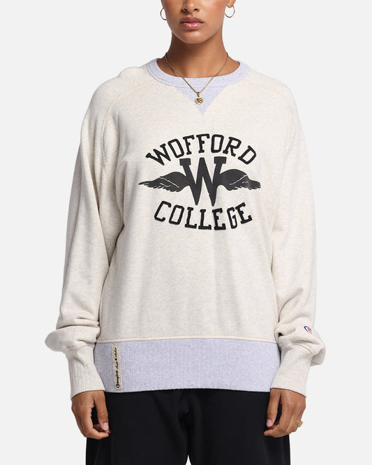 Champion 50's Saddle Crew Sweatshirt Oatmeal Heather Style001