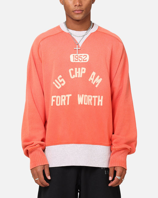 Champion 50's Saddle Crew Sweatshirt Team Red Scarlet