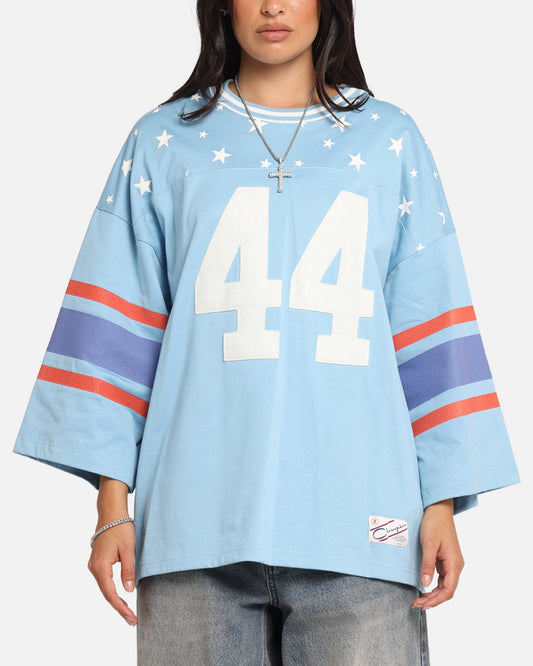 Champion 60's Football T-Shirt Pale Blue Style001