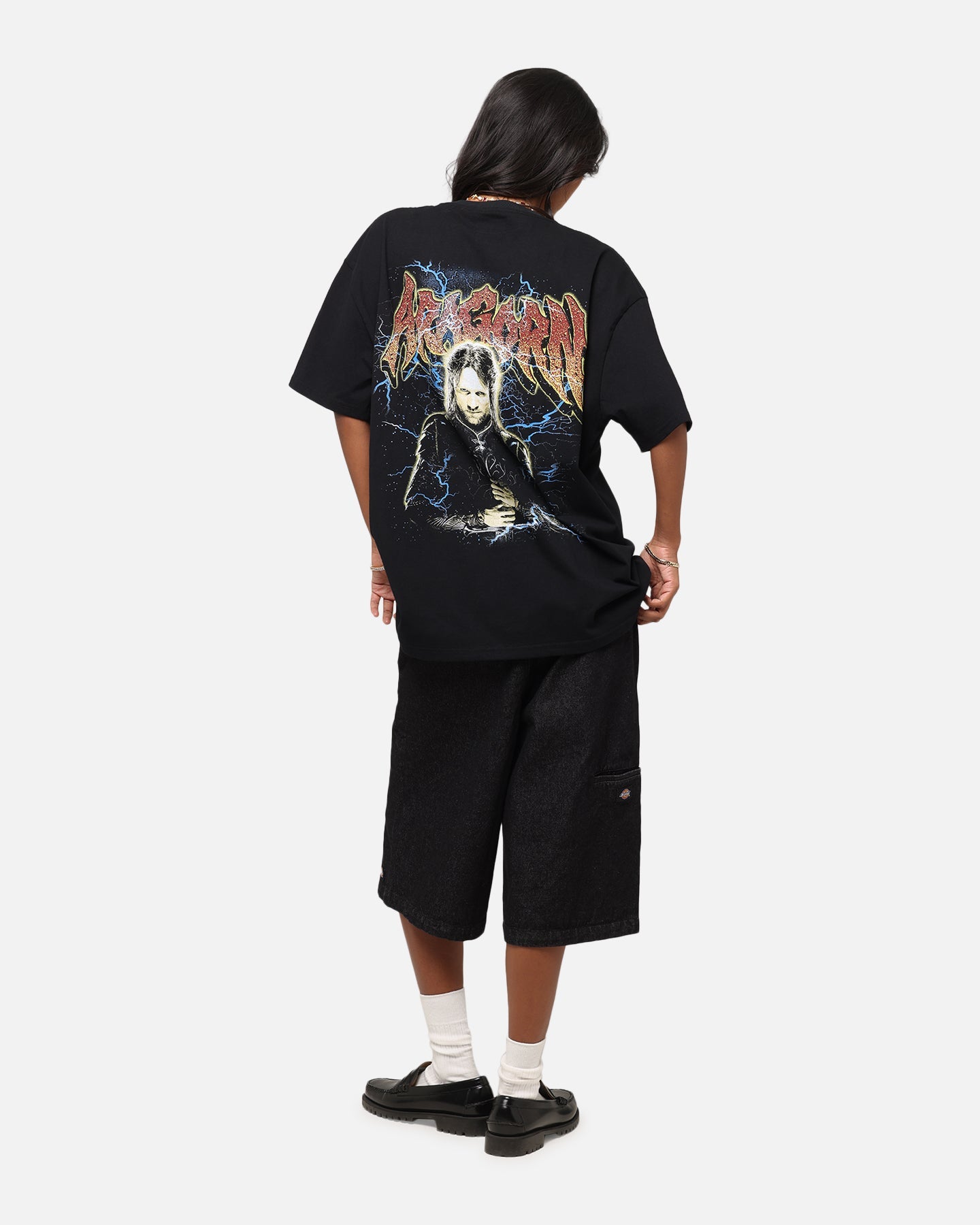 American Thrift X The Lord Of The Rings Aragorn Heavy T-Shirt Black Style001