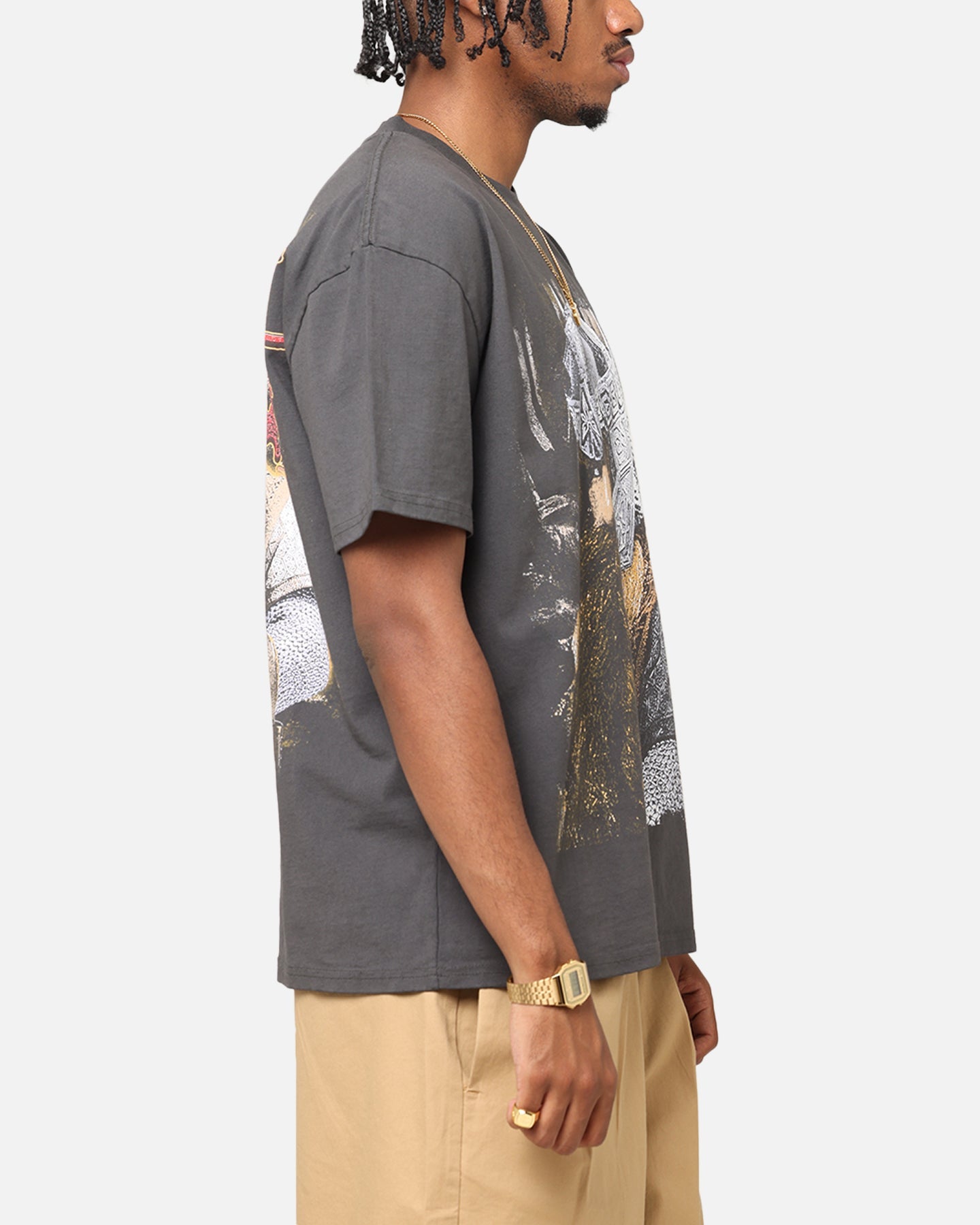 American Thrift X The Lord Of The Rings Gimli Heavy T-Shirt Black Wash