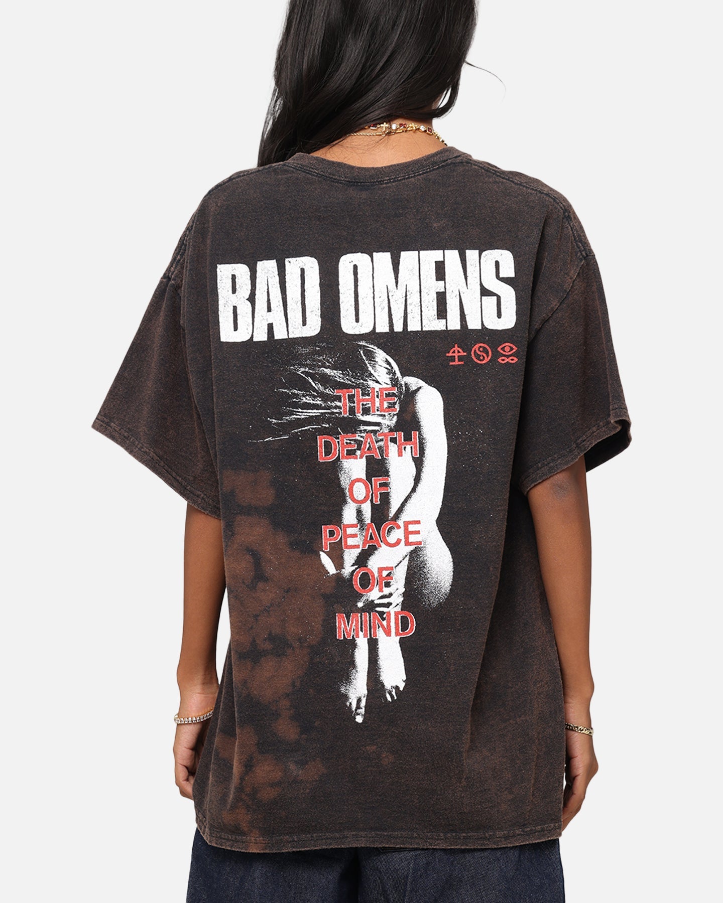 Bad Omens Flame Symbol T-Shirt Black Vintage Style001