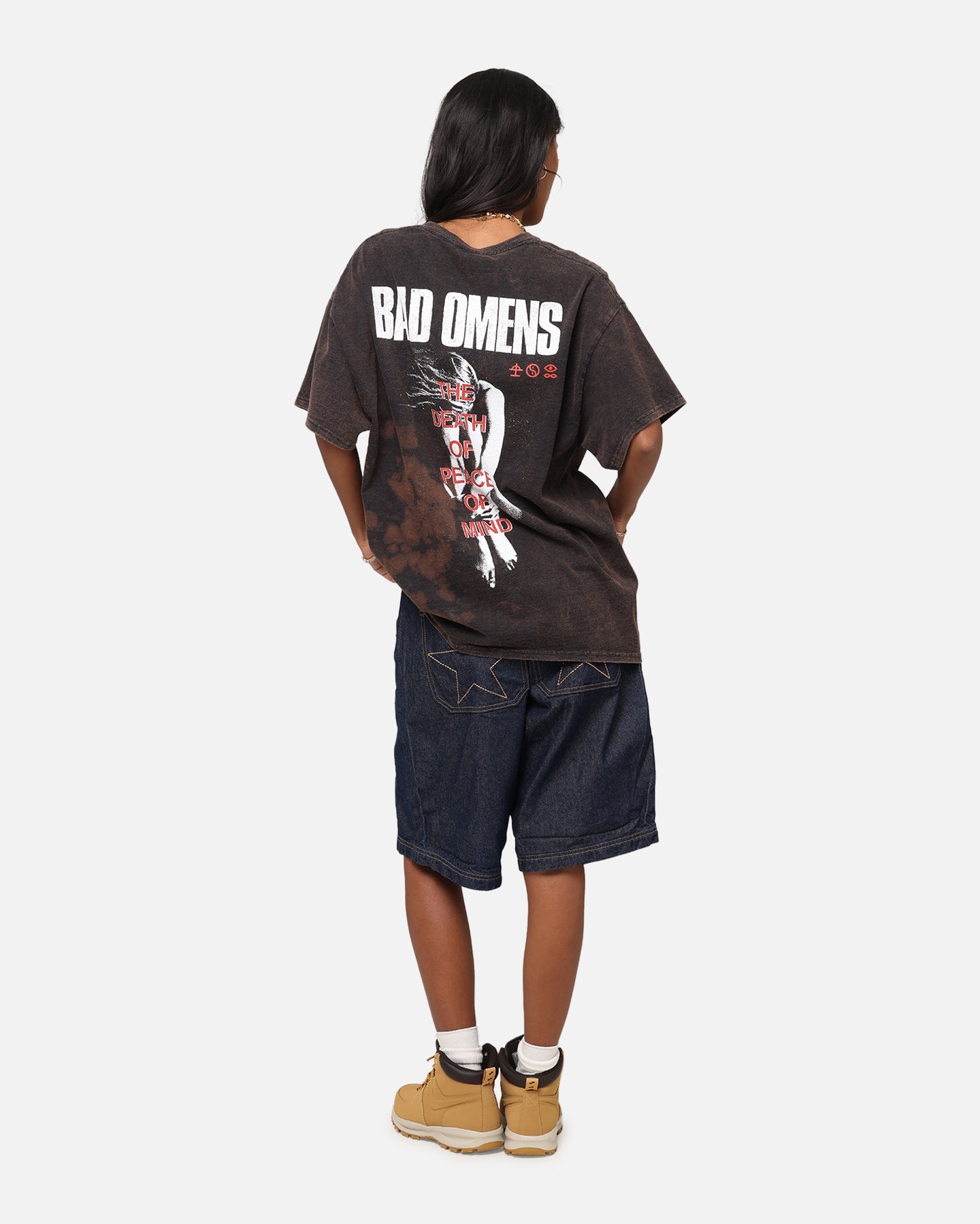 Bad Omens Flame Symbol T-Shirt Black Vintage Style001