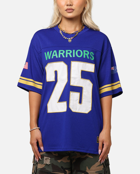 Bleacher Athletic New Zealand Warriors NRL 2025 Las Vegas Round Grid Iron T-Shirt Official Team Colour Style001