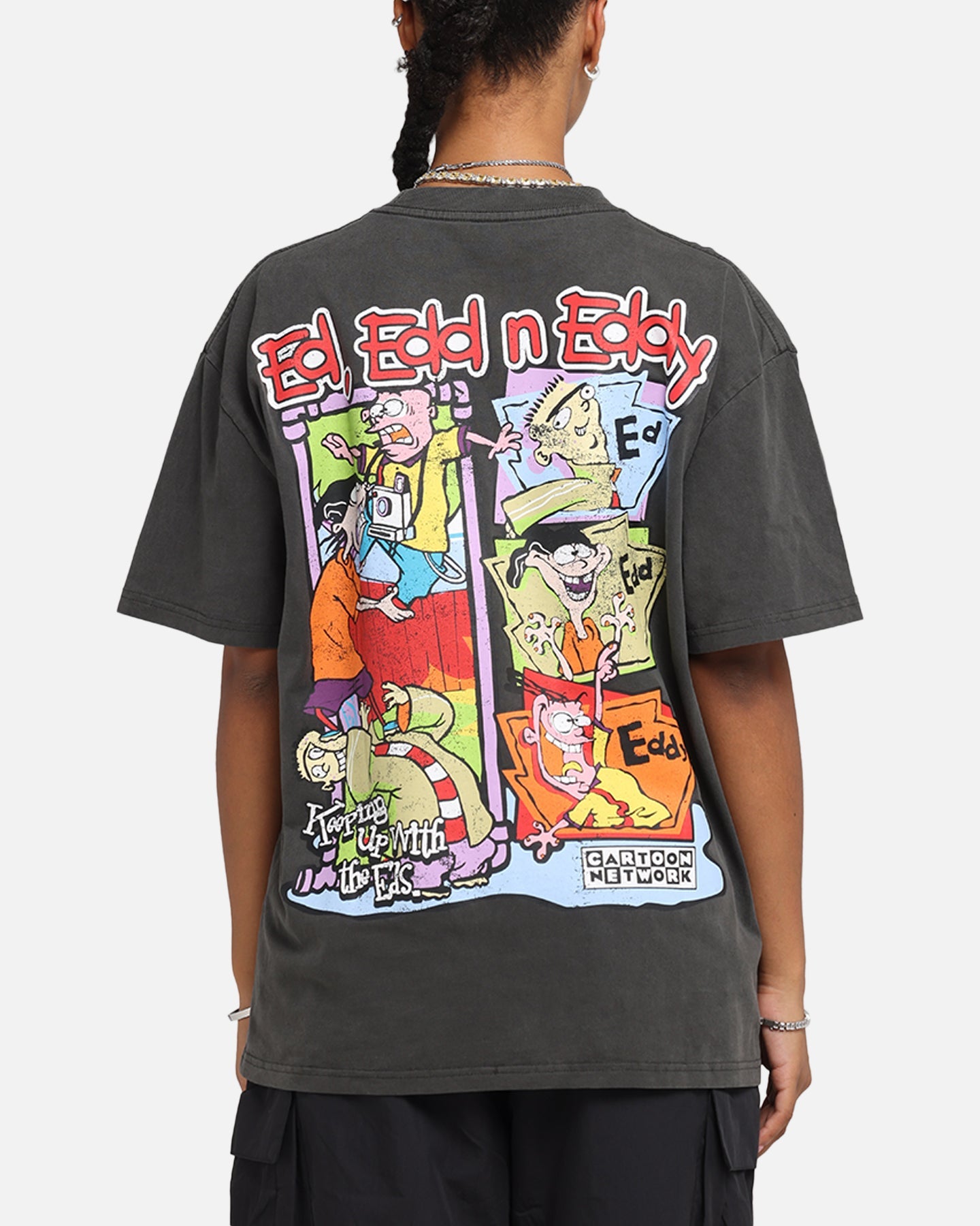 American Thrift X Cartoon Network Ed Edd N Eddy Heavy T-Shirt Black Wash Style001