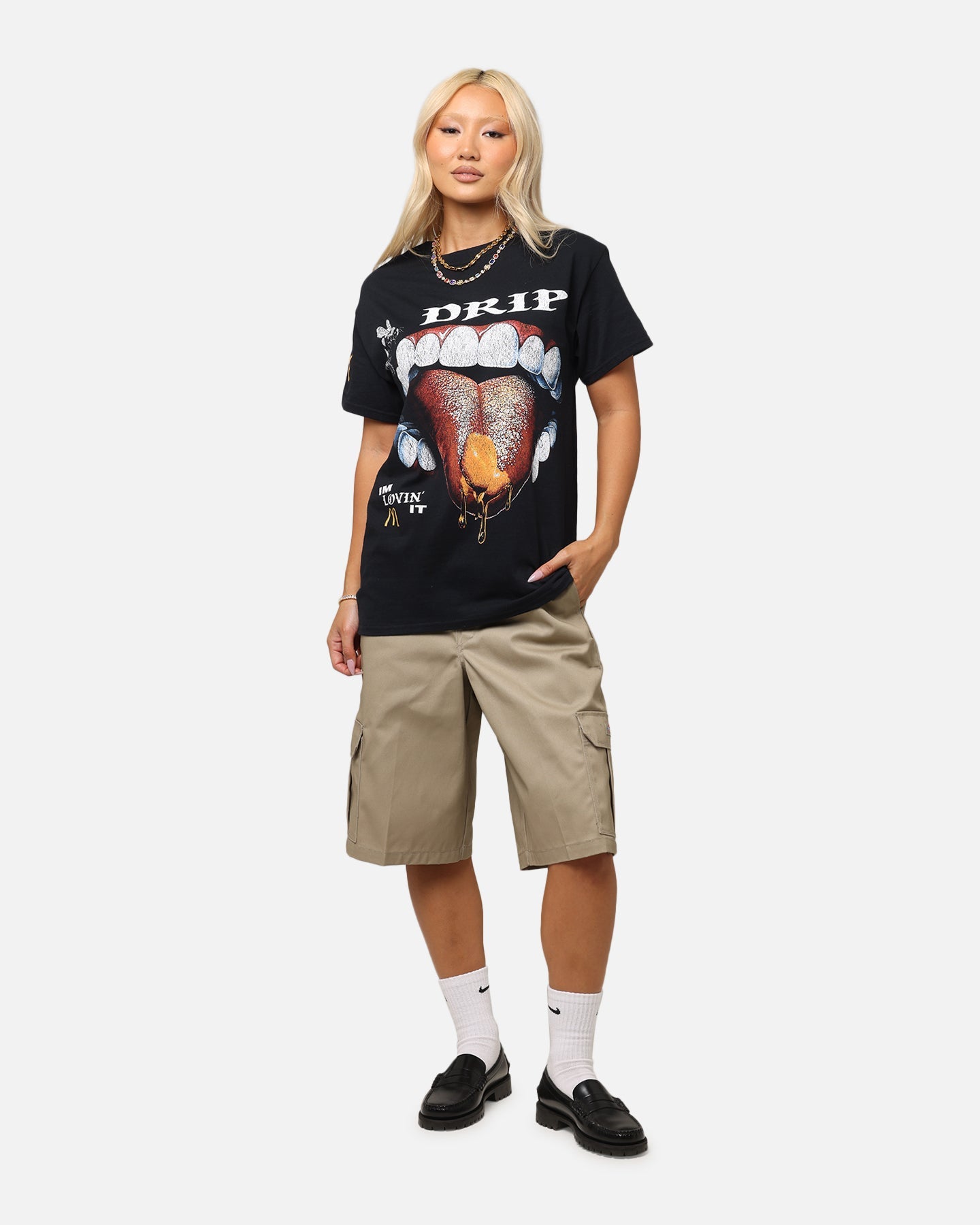 Culture Kings x McDonald's Hot Honey T-Shirt Black Style001
