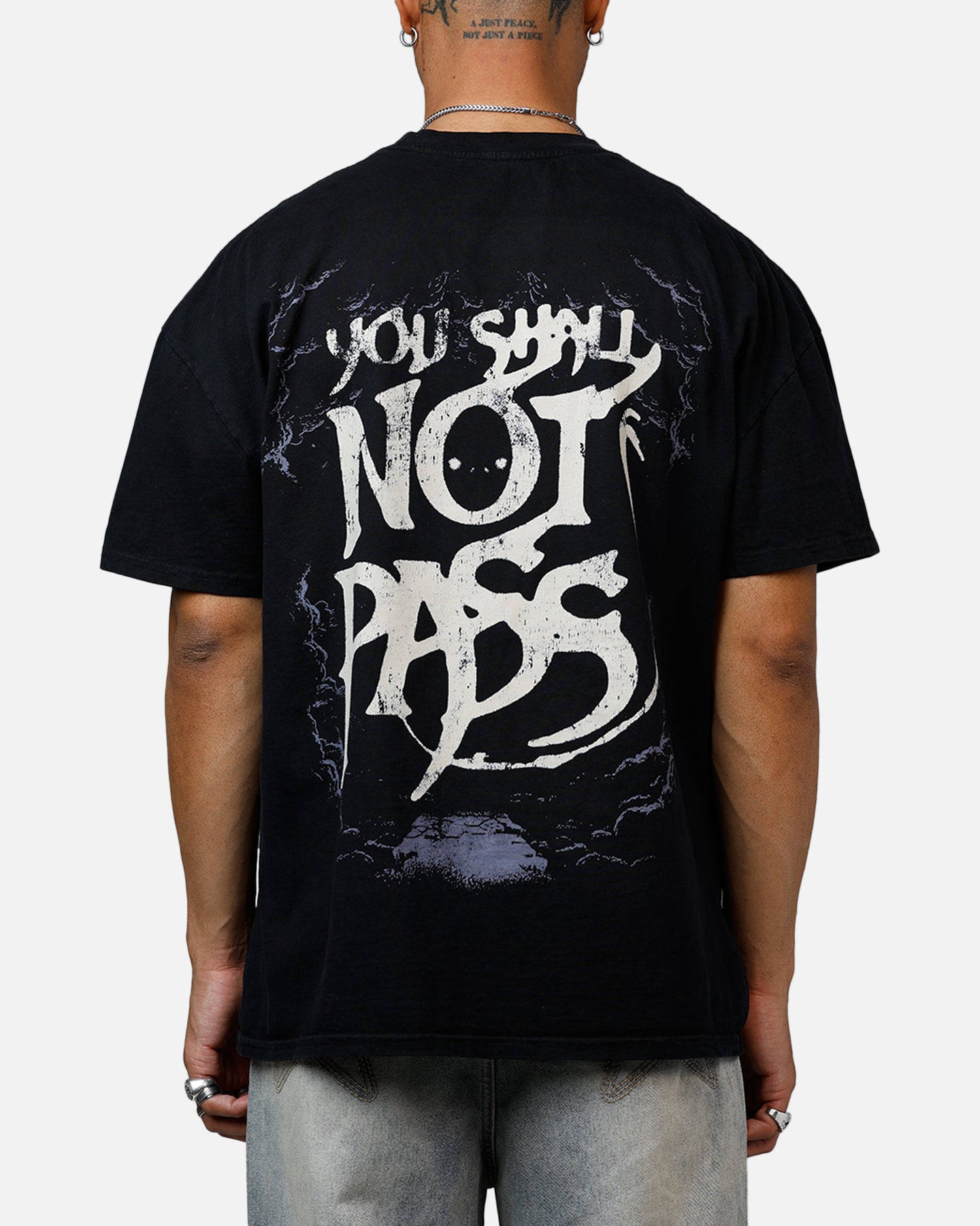 American Thrift X The Lord Of The Rings Gandalf Heavyweight T-Shirt Black
