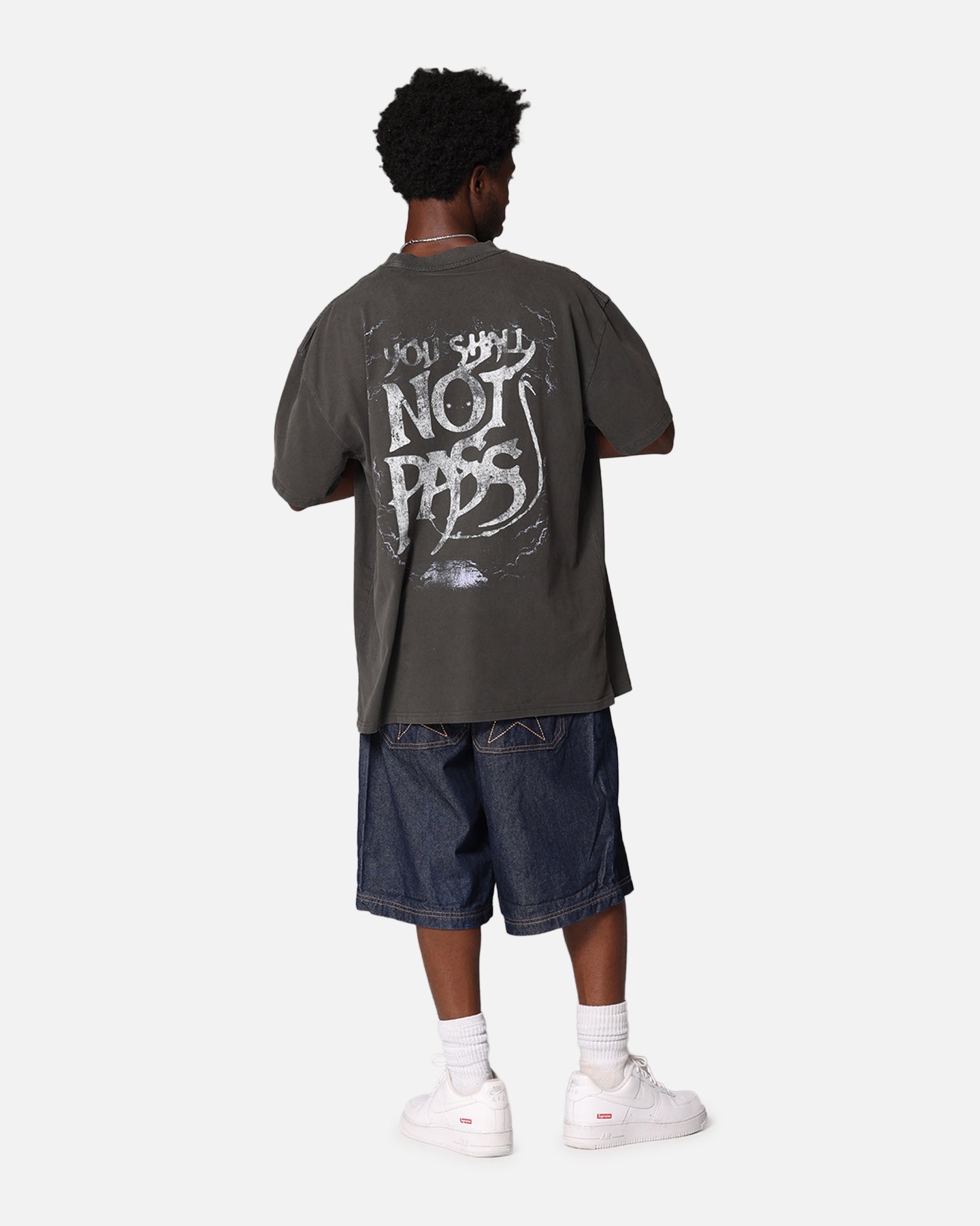 American Thrift X The Lord Of The Rings Gandalf Heavy T-Shirt Black Wash